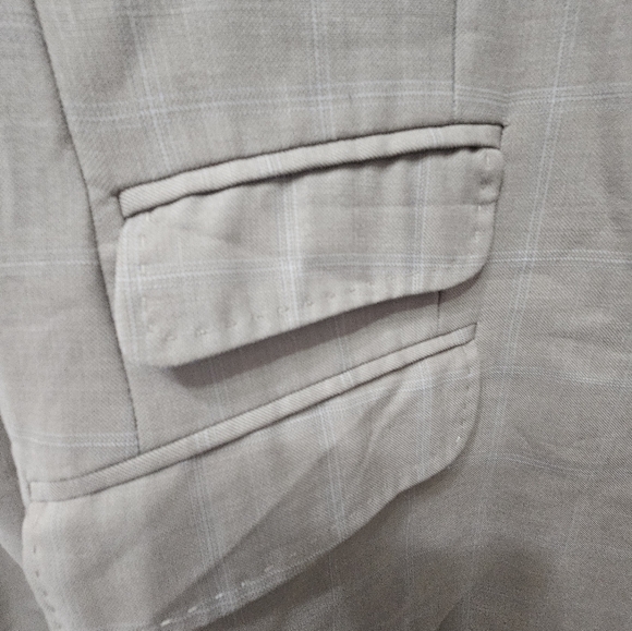 Steve Harvey Collection Beige Suit Jacket - Picture 2 of 14